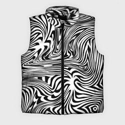 Мужской жилет Сумасшедшая зебра Абстрактный узор с извилистыми л