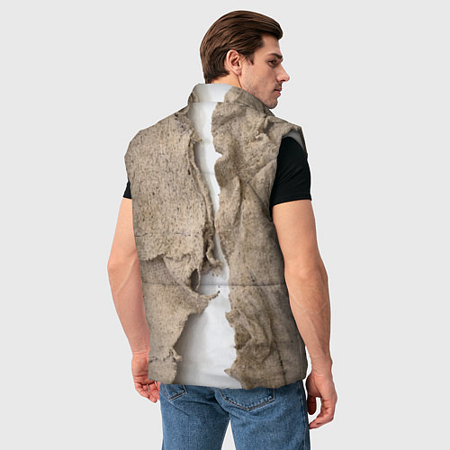 Мужской жилет Только для Италии Мешковина Рваньё Only for Italy / 3D-Светло-серый – фото 4