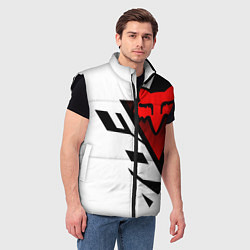 Мужской жилет MOTO FOX - Мотокросс, цвет: 3D-черный — фото 2