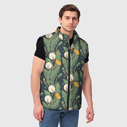 Мужской жилет Цветение одуванчиков, цвет: 3D-черный — фото 2