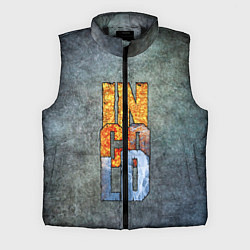 Мужской жилет IN COLD logo on a gray background, цвет: 3D-черный