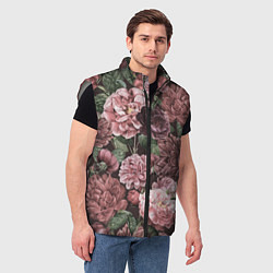 Мужской жилет Цветы Полные Любви, цвет: 3D-светло-серый — фото 2
