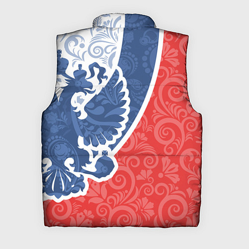 Мужской жилет ГЕРБ РОССИИ С УЗОРАМИ / 3D-Красный – фото 2