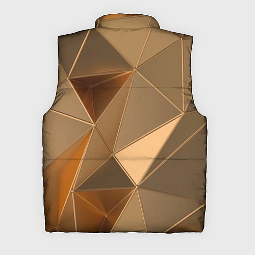 Мужской жилет Золотые 3D треугольники / 3D-Светло-серый – фото 2