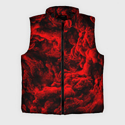 Мужской жилет Красный дым Red Smoke Красные облака