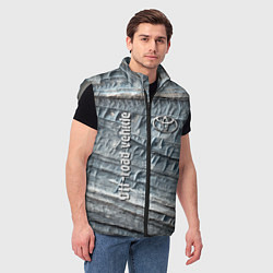 Мужской жилет Toyota Off-road vehicle Rock Тойота внедорожник Ск, цвет: 3D-светло-серый — фото 2