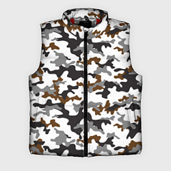 Мужской жилет Камуфляж Чёрно-Белый Camouflage Black-White