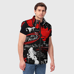 Мужской жилет XXXTENTACION YOU ARE NOT ALONE, цвет: 3D-красный — фото 2