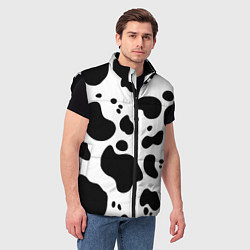 Мужской жилет Пятна Далматина, цвет: 3D-черный — фото 2