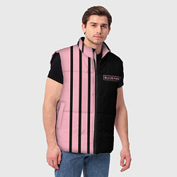 Мужской жилет BLACKPINK HALF BLACK-PINK MINI LOGO, цвет: 3D-черный — фото 2