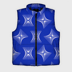 Мужской жилет ABSTRACT PATTERN ON A BLUE BACKGROUND