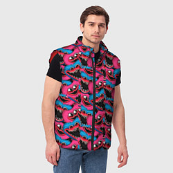 Мужской жилет POPPY PLAYTIME HAGGY WAGGY AND KISSY MISSY ПАТТЕРН, цвет: 3D-красный — фото 2