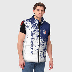 Мужской жилет Atletico madrid football sport, цвет: 3D-красный — фото 2