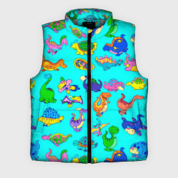 Мужской жилет PREHISTORIC DINOSAURS, цвет: 3D-светло-серый