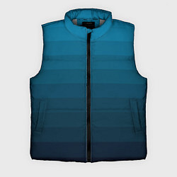 Мужской жилет Blue stripes gradient, цвет: 3D-светло-серый