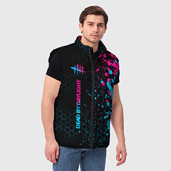 Мужской жилет Dead by Daylight Neon Gradient, цвет: 3D-черный — фото 2