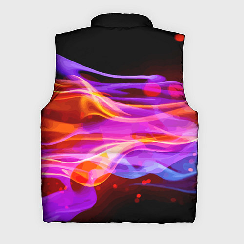 Мужской жилет Abstract colorful waves / 3D-Красный – фото 2