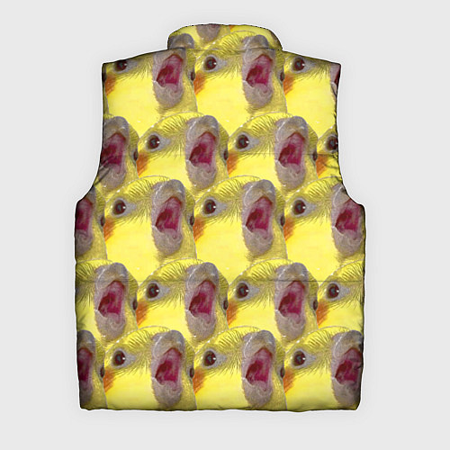 Мужской жилет Попугай Корелла Орёт Мем / 3D-Красный – фото 2