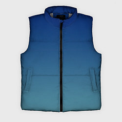 Мужской жилет Текстурированный сине-бирюзовый градиент