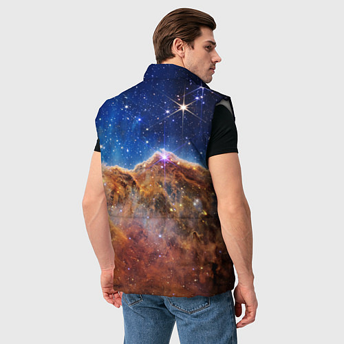 Мужской жилет Туманность Киля фото НАСА / 3D-Светло-серый – фото 4