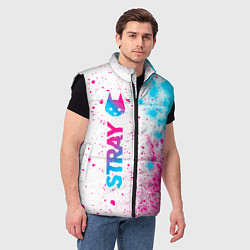 Мужской жилет Stray Neon Gradient Style, цвет: 3D-черный — фото 2
