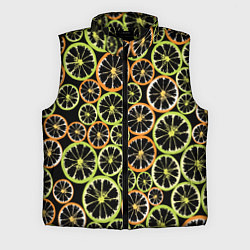 Мужской жилет Цитрусовый микс, цвет: 3D-черный