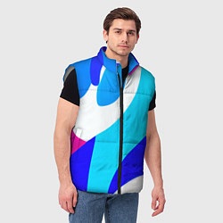 Мужской жилет Яркая авангардная абстракция, цвет: 3D-светло-серый — фото 2