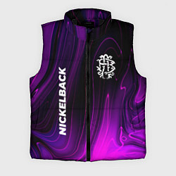 Мужской жилет Nickelback violet plasma, цвет: 3D-черный