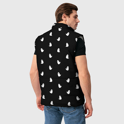 Мужской жилет Призрачный принт / 3D-Светло-серый – фото 4