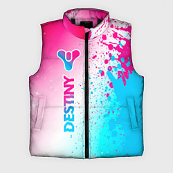 Мужской жилет Destiny neon gradient style: по-вертикали, цвет: 3D-черный