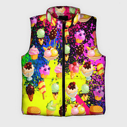 Мужской жилет Мороженки Вкуснятина, цвет: 3D-красный