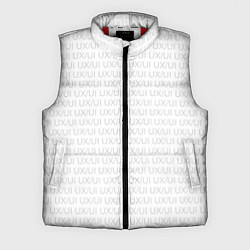 Мужской жилет UXUI white, цвет: 3D-красный