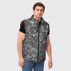 Мужской жилет Металлические предметы, цвет: 3D-красный — фото 2
