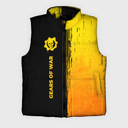 Мужской жилет Gears of War - gold gradient: по-вертикали, цвет: 3D-черный