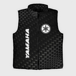 Мужской жилет Yamaha карбоновый фон, цвет: 3D-черный
