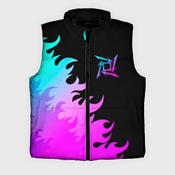 Мужской жилет Metallica неоновый огонь, цвет: 3D-черный