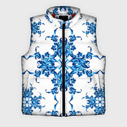 Мужской жилет Гжель цветы