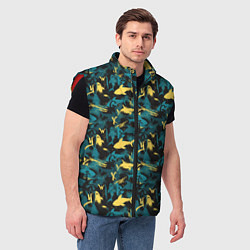 Мужской жилет Акулы разноцветные, цвет: 3D-красный — фото 2