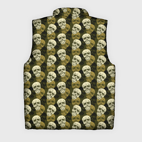 Мужской жилет Милитари улыбающиеся черепа / 3D-Красный – фото 2