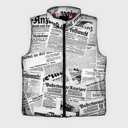 Мужской жилет Газетный коллаж, цвет: 3D-красный