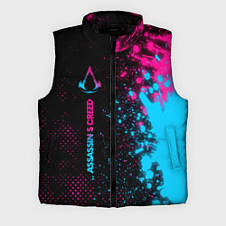 Мужской жилет Assassins Creed - neon gradient: по-вертикали, цвет: 3D-черный