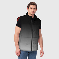 Мужской жилет Серый градиент, цвет: 3D-красный — фото 2
