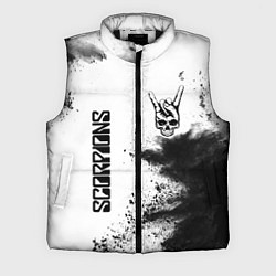 Мужской жилет Scorpions и рок символ на светлом фоне
