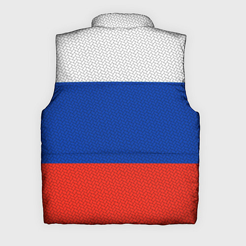 Мужской жилет Триколор - флаг России плетёный / 3D-Красный – фото 2