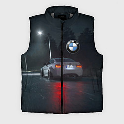 Мужской жилет Крутая бэха на ночной трассе