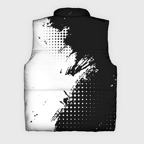 Мужской жилет Mitsubishi - черно-белая абстракция / 3D-Красный – фото 2
