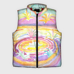 Мужской жилет Капли солнечного света абстракция, цвет: 3D-красный