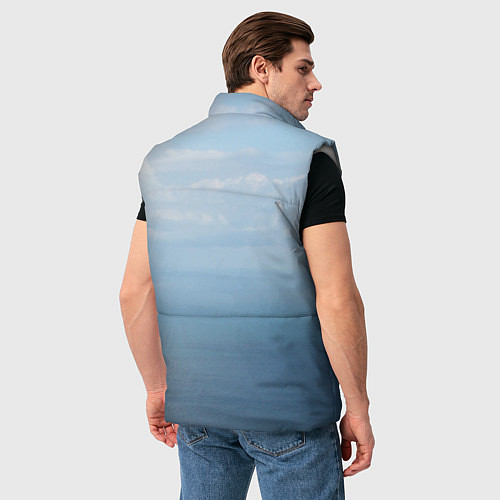Мужской жилет Крымское море / 3D-Светло-серый – фото 4