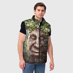 Мужской жилет Мудрое Таинственное Дерево, цвет: 3D-черный — фото 2