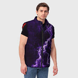 Мужской жилет Темные грозовые облака, цвет: 3D-красный — фото 2